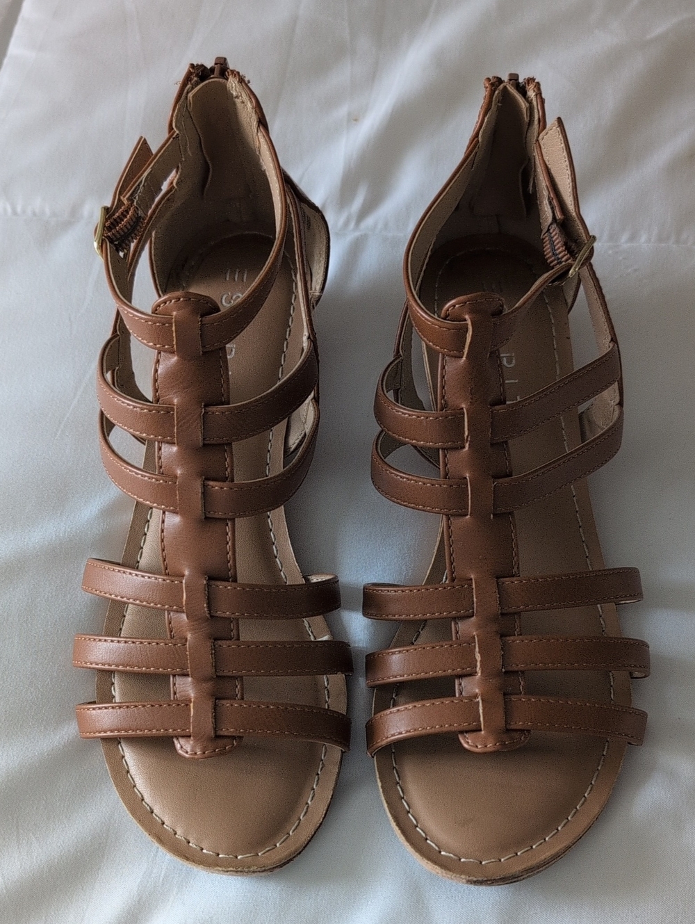 Esprit Tan/Caramel Multi-Strap Gladiator Sandals